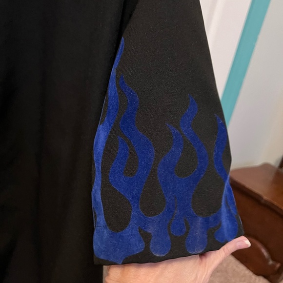 Men’s NEW w/o tags Red Light Black Bowling Shirt - Picture 3 of 4